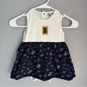 Vintage Y2K Walt Disney World Baby Girls Winnie The Pooh Romper/Dress Size 24 M